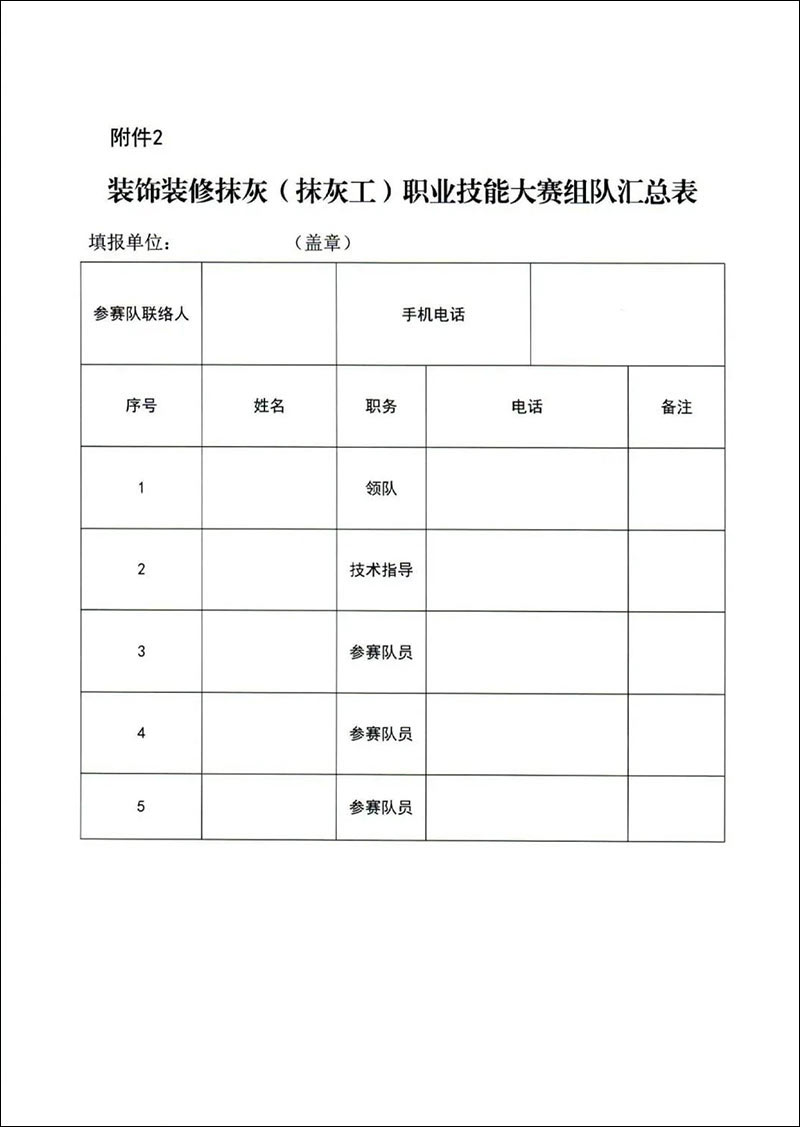 關于轉發(fā)《長沙市住房和城鄉(xiāng)建設局關于舉辦2021年長沙市建設工程行業(yè)職業(yè)(裝飾裝修抹灰)技能選拔賽的通知》的通知